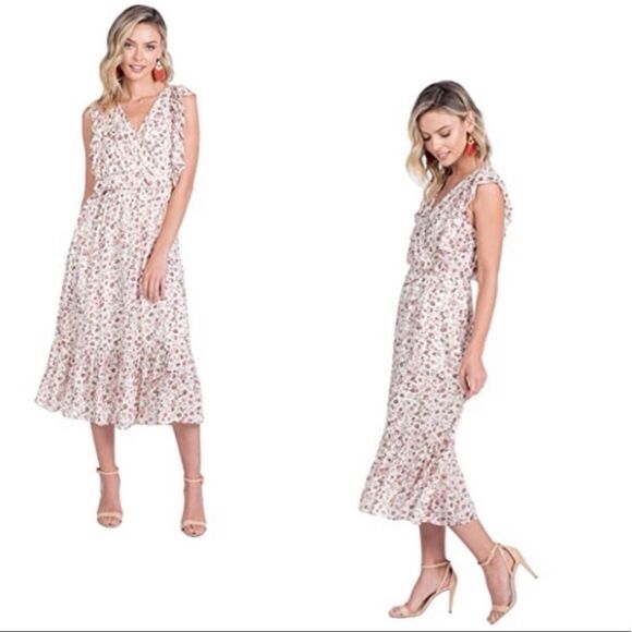 Dresses & Skirts - American Rose Women's Ivory/Multi Floral